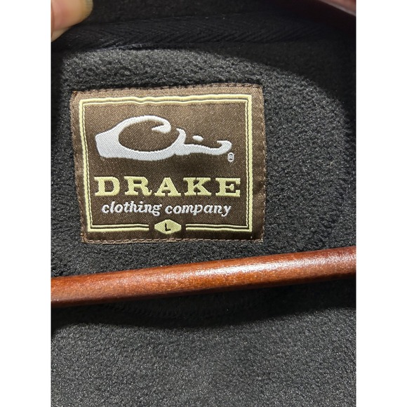 Drake Clothing Company Fleece Vest Mens Black Full Zip Hunting Outdoors - Picture 3 of 3
